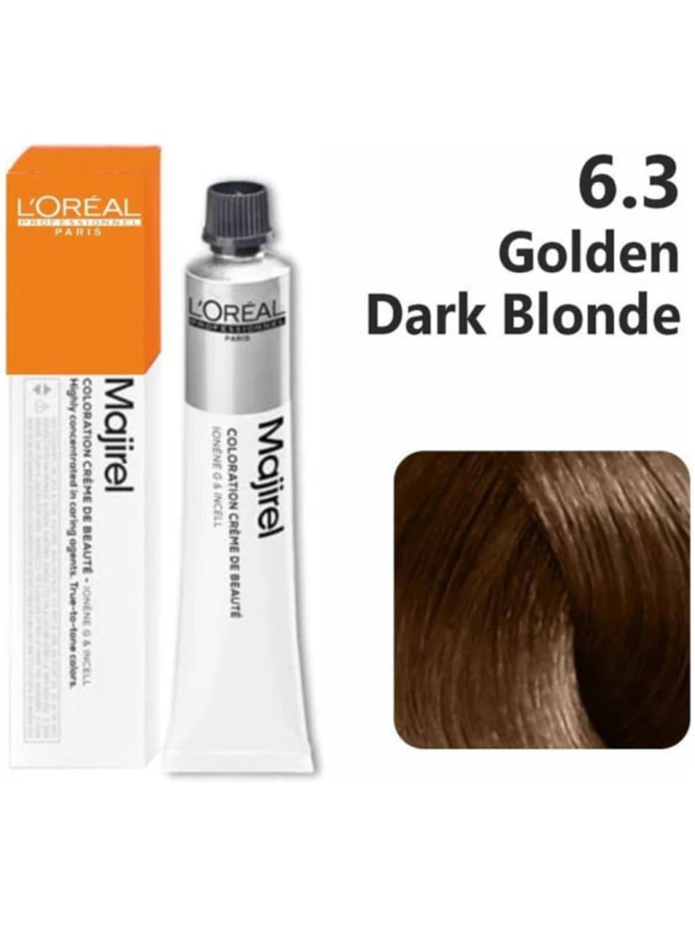 New Loreal Professional Hair Color Majirel 6.3 / 6G Golden Dark Blonde